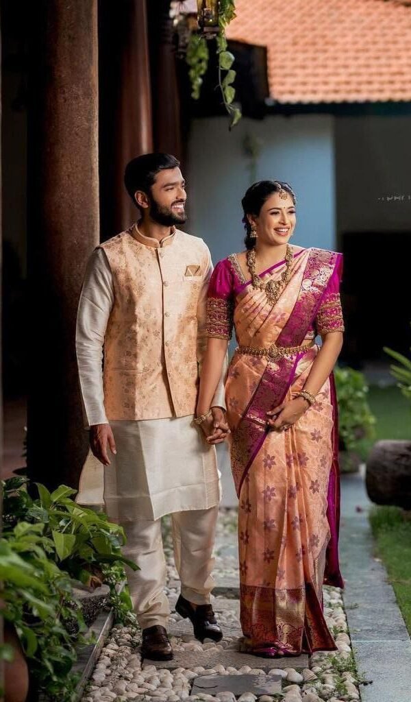 Banarasi Copper Zari Soft Silk Saree