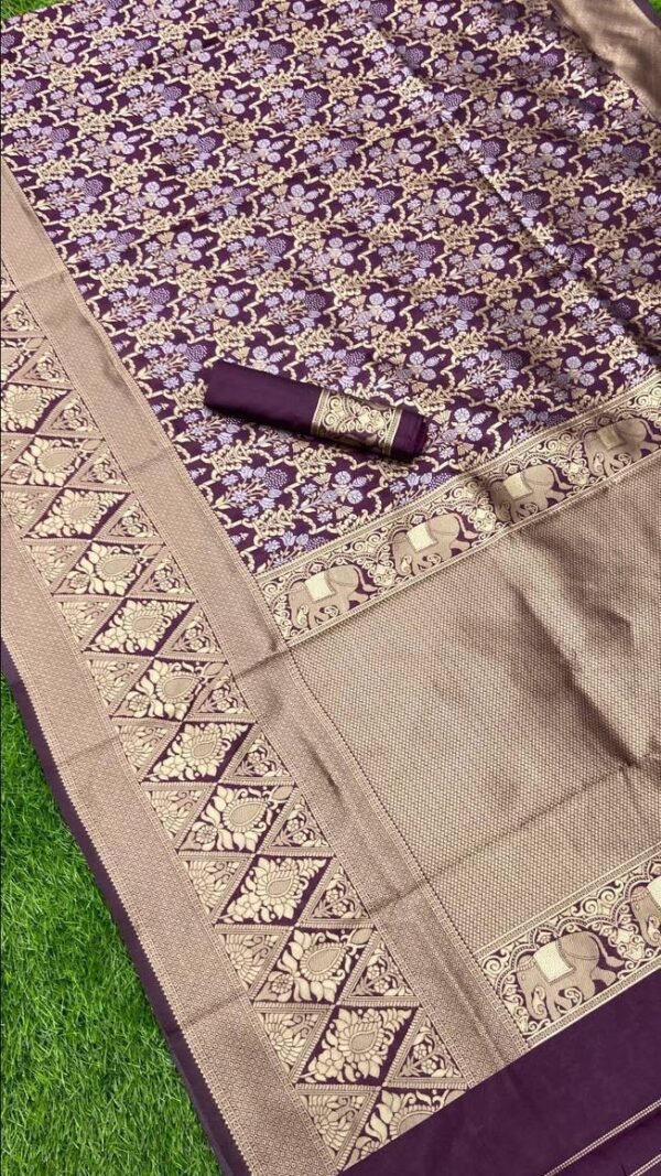 BanarasiKora Organza Soft Silk Saree