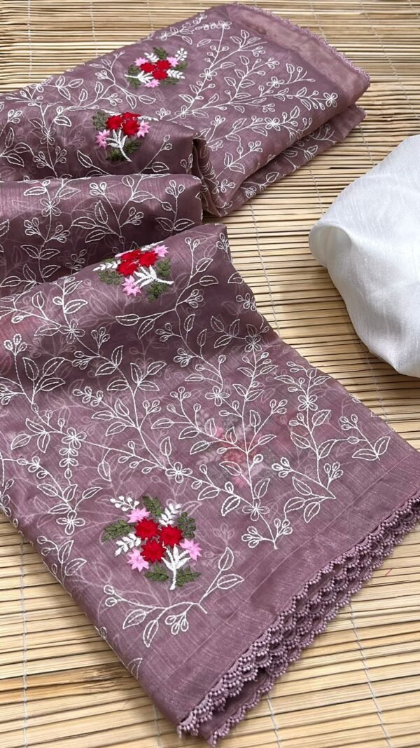 Blouse Design For Organza Saree