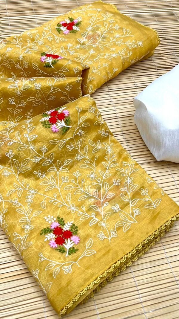 Organza Saree Blouse Design