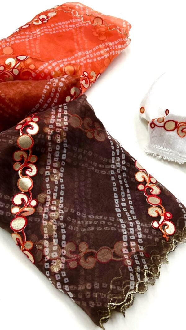 Organza Saree Blouse Design Latest