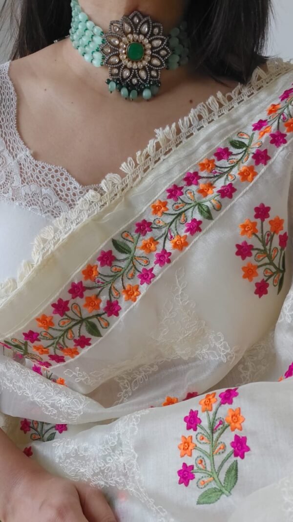 Organza Saree Look For Wedding