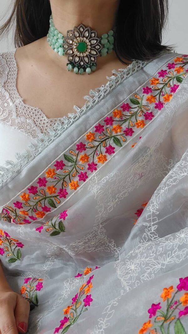 Organza Saree Look For Wedding