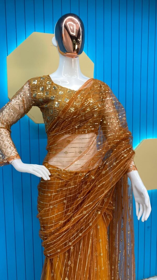 Pure Georgette Designer Sarees