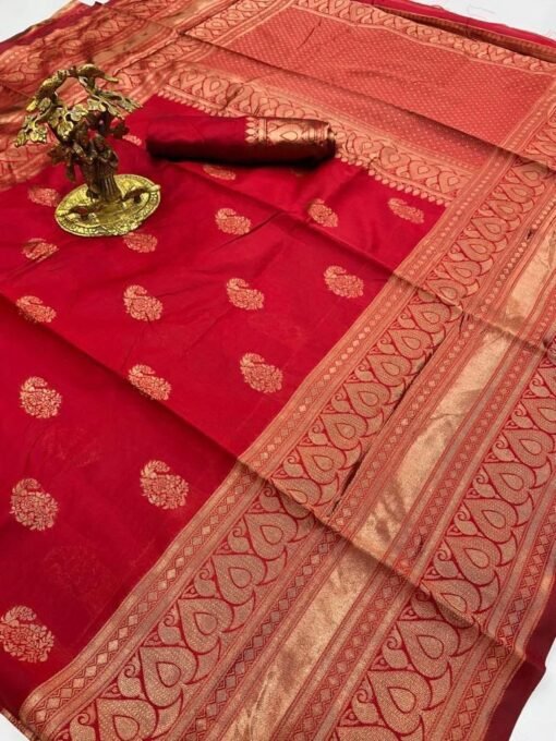 Designer Sarees India Soft Lichi Silk Cloth Saree