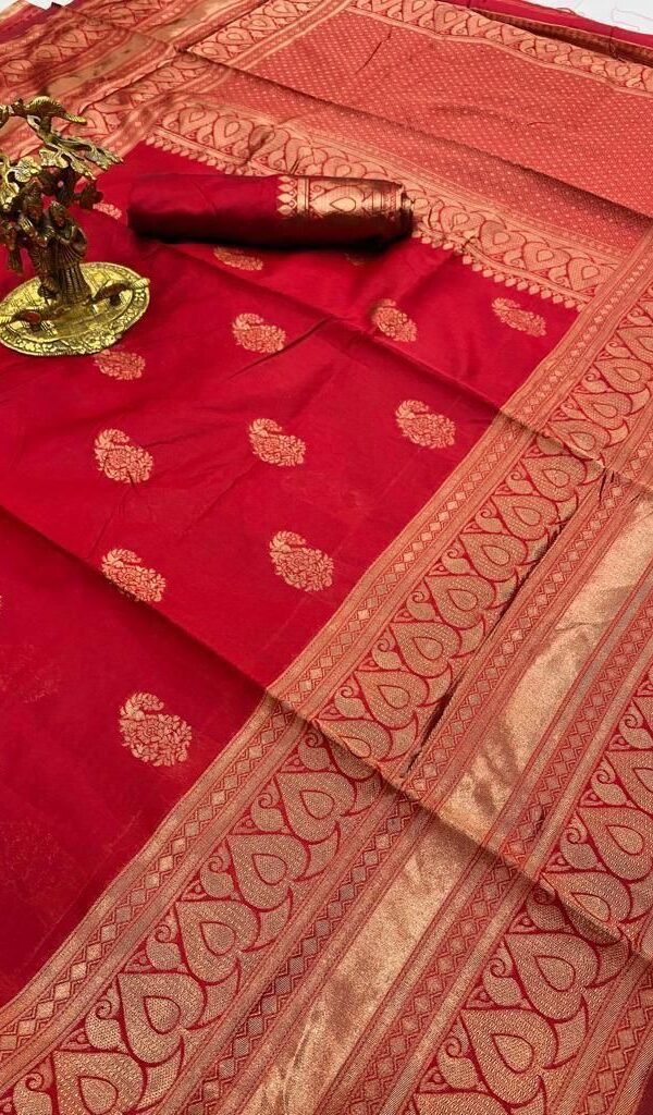 Designer Sarees India Soft Lichi Silk Cloth Saree