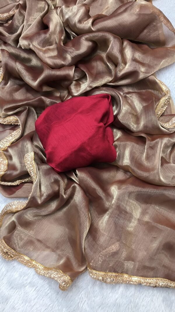 Designer SareesByTarunTahiliani Burberry Jimmy Chuu Saree