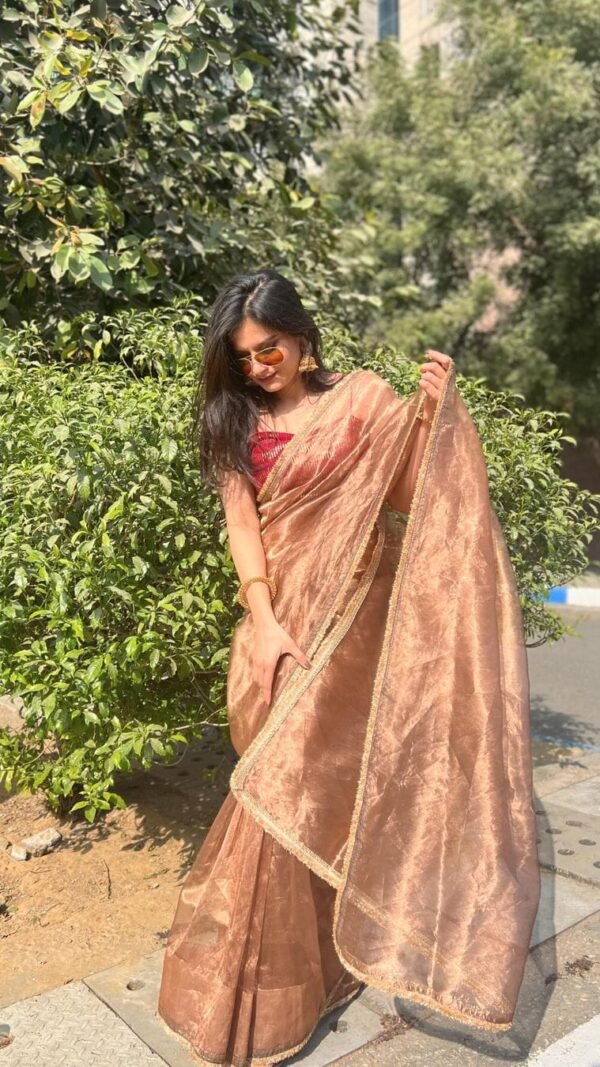 Designer SareesByTarunTahiliani Burberry Jimmy Chuu Saree