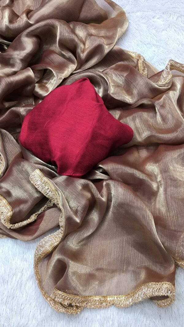 Designer SareesByTarunTahiliani Burberry Jimmy Chuu Saree