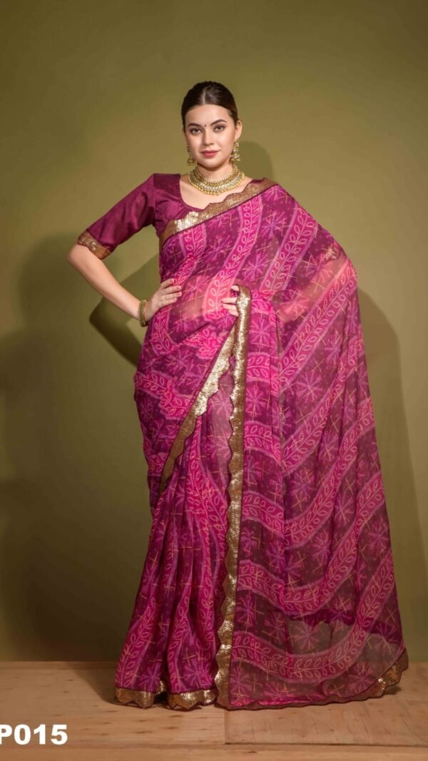 Designer SareesIn Chennai Georgette Chiffon Saree