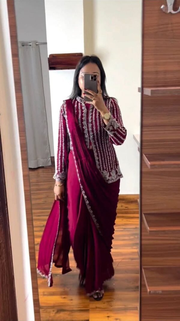 Heavy Designer Sarees Rangoli Silk Jacket Saree