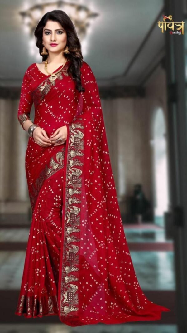 Pure Georgette Designer Sarees
