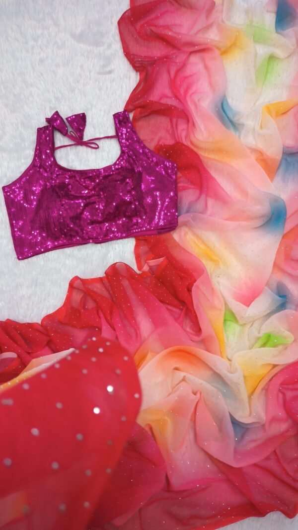 Soft Georgette Designer Sarees Photos