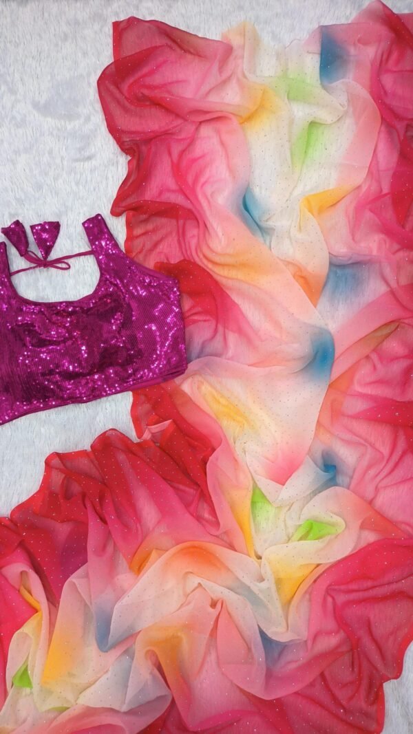 Soft Georgette Designer Sarees Photos