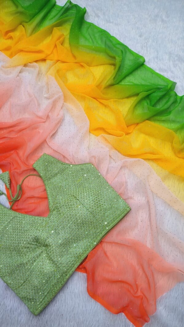 Soft Georgette Digital Print Latest Designer Sarees Party Wear