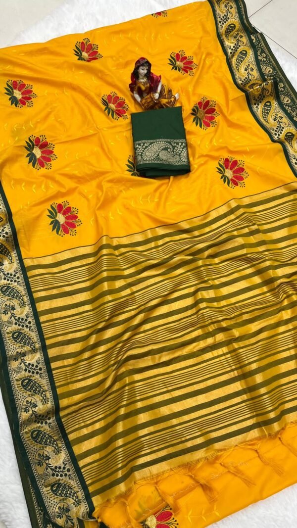 Best Online Designer Sarees Pure Mercerised Cotton Silk Saree