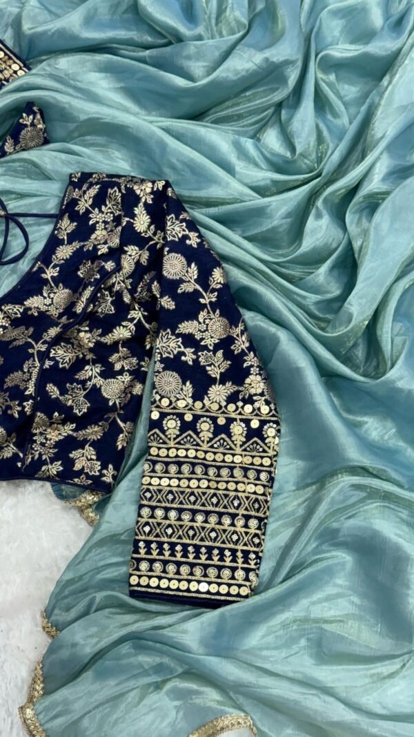 Designer Sarees Shop In Bangalore New Designer Crush Tissue Saree