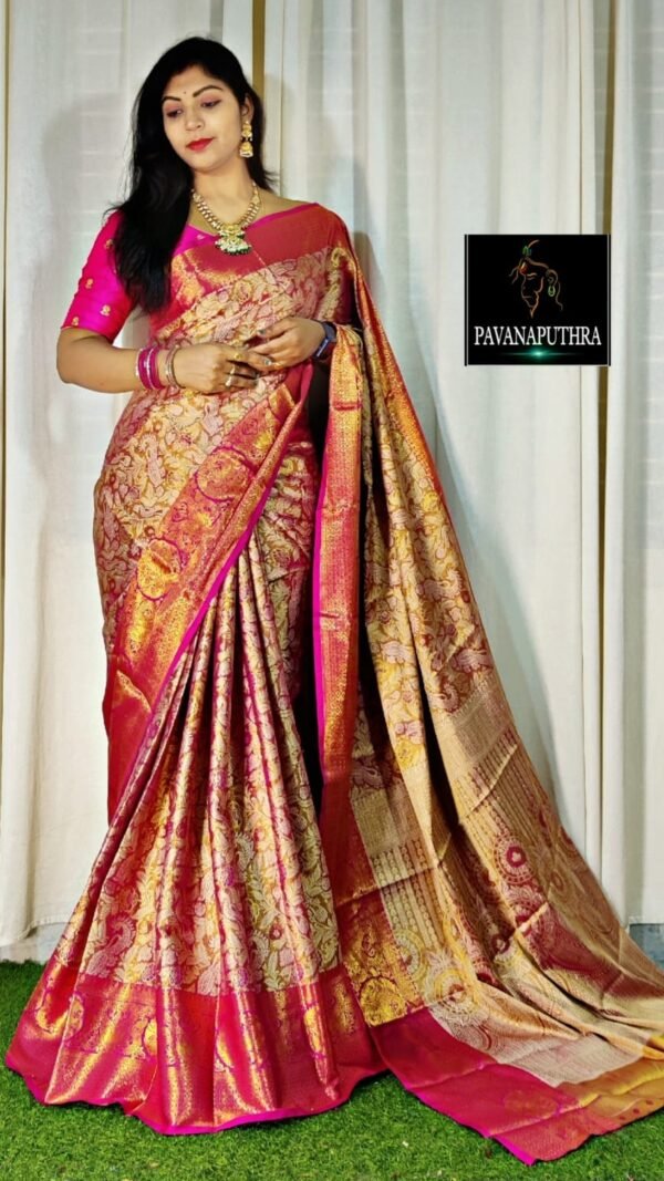 Designer SareesFor Farewell Pure Kanjivaram Silk Saree