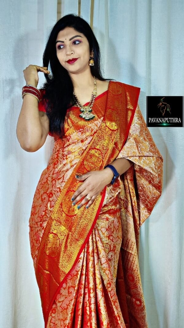 Designer SareesFor Farewell Pure Kanjivaram Silk Saree