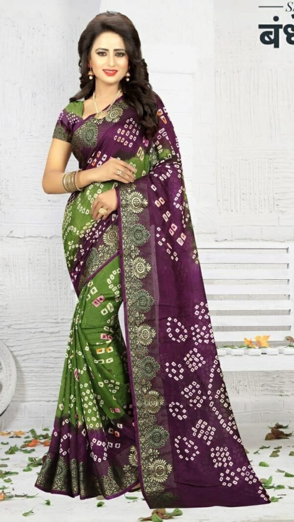 Designer SareesFor Marriage Function New Bandhani Saree
