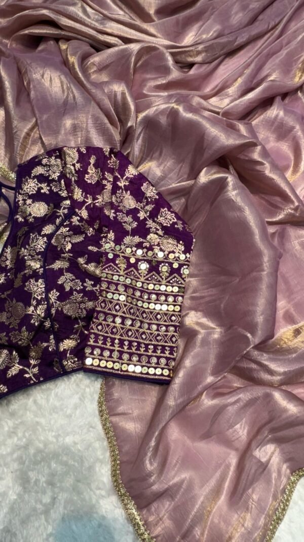 Designer SareesIn Mumbai New Designer Crush Tissue Saree