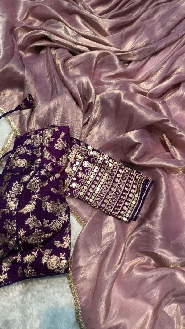 Designer SareesIn Mumbai New Designer Crush Tissue Saree