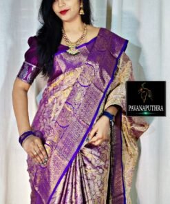 Designer SareesWith Price Online Shopping Pure Kanjivaram Silk Saree
