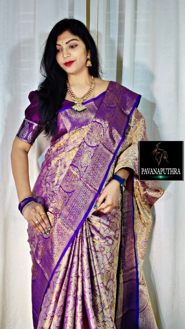Designer SareesWith Price Online Shopping Pure Kanjivaram Silk Saree