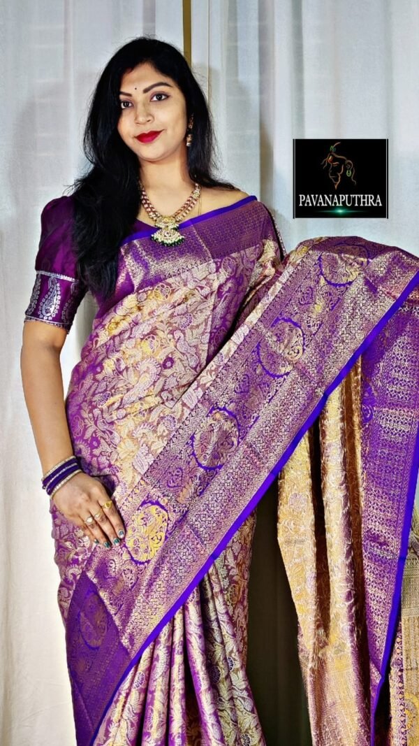 Designer SareesWith Price Online Shopping Pure Kanjivaram Silk Saree