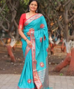 Kanchipuram Silk Designer Sarees Pure Mercerised Cotton Silk Sarees