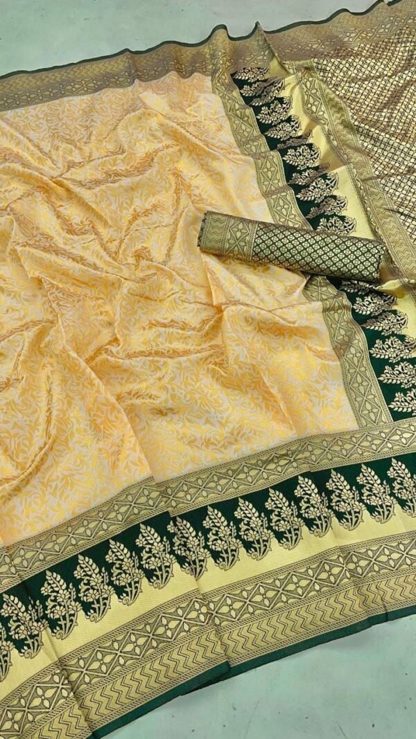 Koskii Designer Sarees Soft Lichi Silk Saree