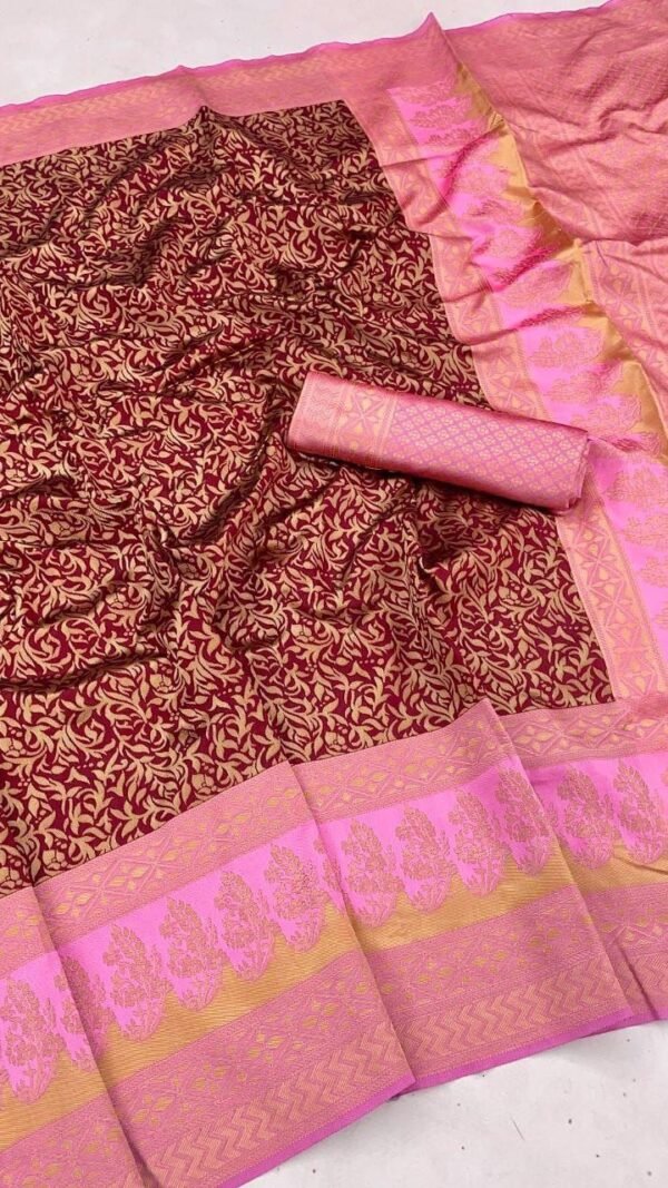 Latest Designer Sarees 2024 Soft Lichi Silk Saree
