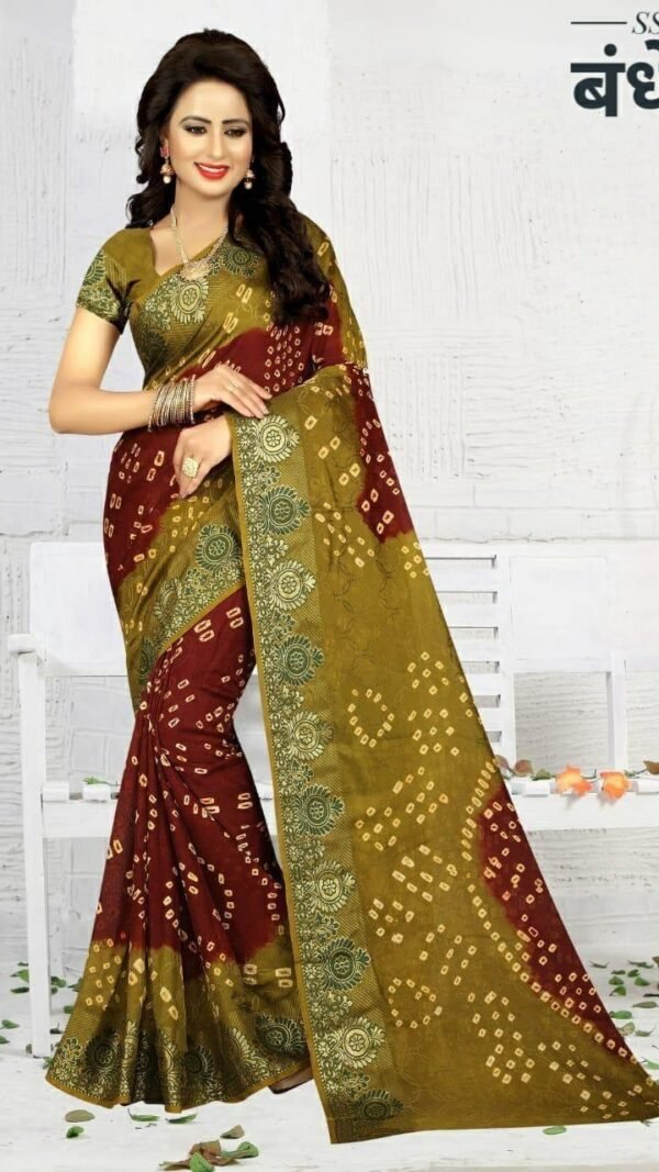 Latest Designer Sarees Collection New Bandhani Saree