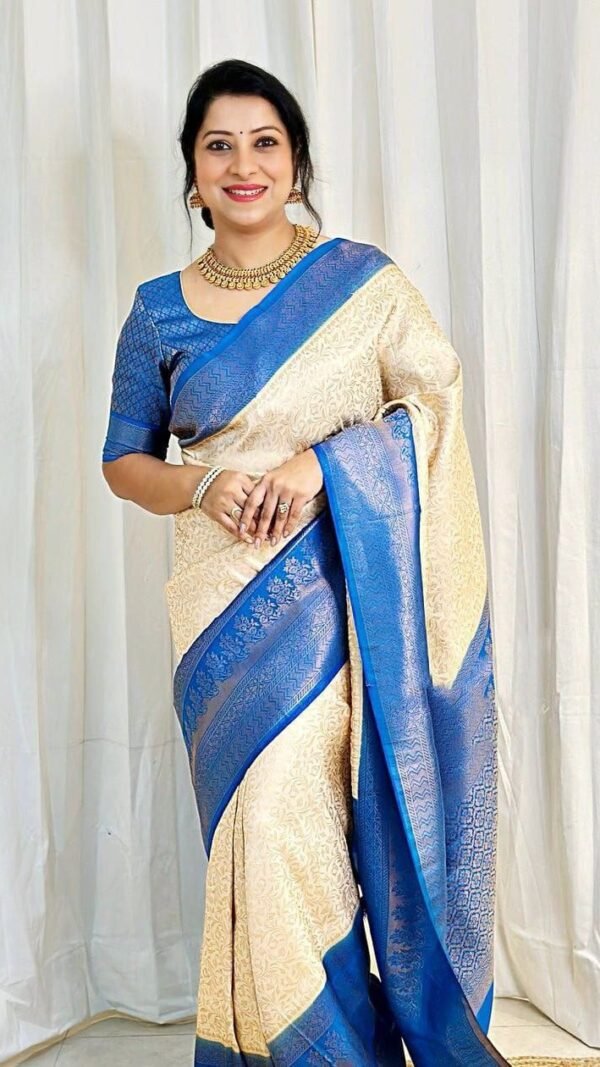 Latest Designer SareesFor Wedding Soft Lichi Silk Saree