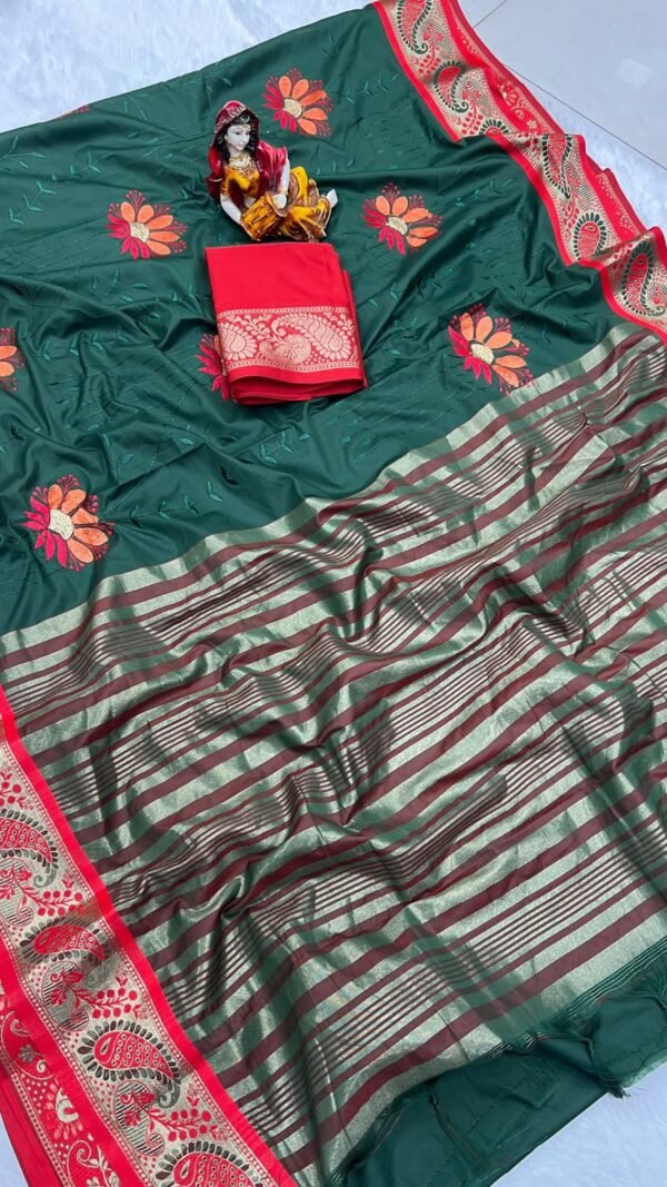 Meesho Designer SareesWith Price Pure Mercerised Cotton Silk Saree