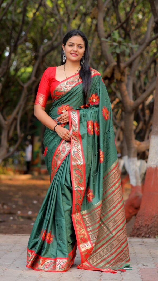 Meesho Designer SareesWith Price Pure Mercerised Cotton Silk Saree