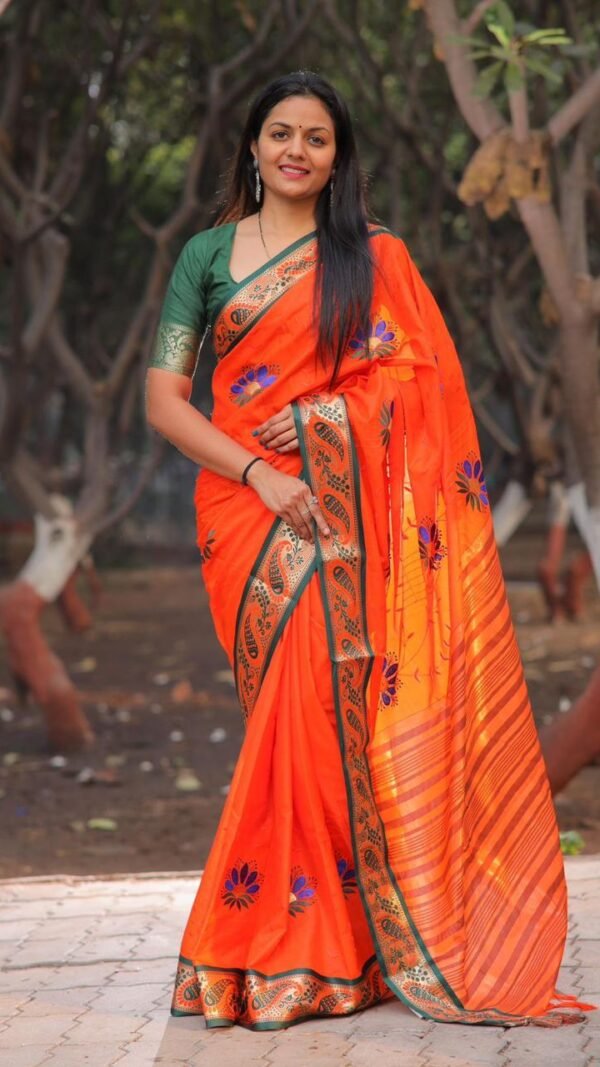 Nd Designer Sarees Pure Mercerised Cotton Silk Saree