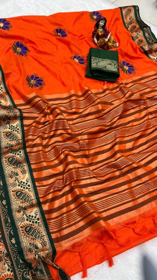 Nd Designer Sarees Pure Mercerised Cotton Silk Saree