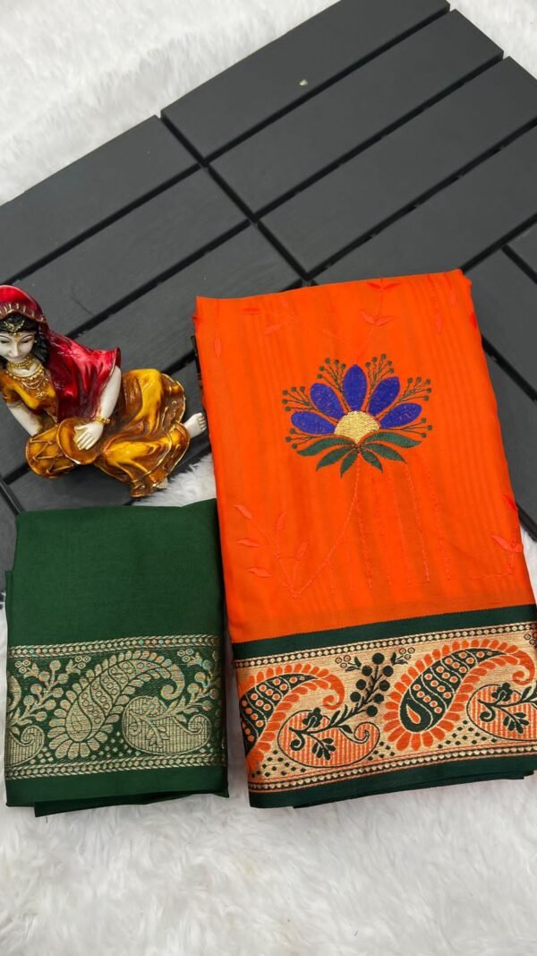 Nd Designer Sarees Pure Mercerised Cotton Silk Saree