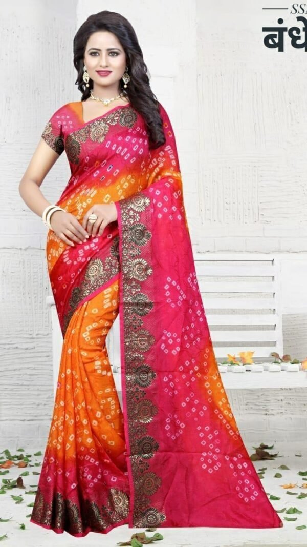 Online Designer SareesFor Wedding New Bandhani Saree