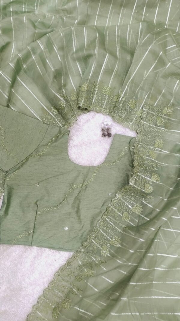 Online Designer SareesIn India Pure soft organza saree