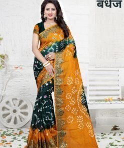 Party Wear Designer Sarees Online New Bandhani Saree