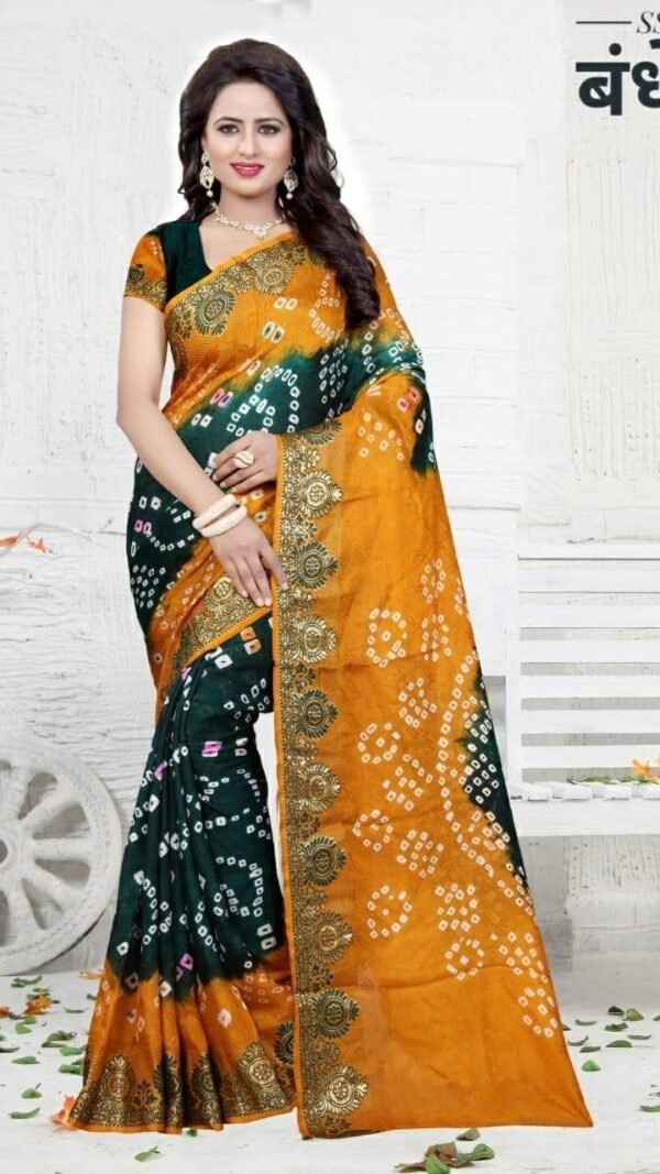 Party Wear Designer Sarees Online New Bandhani Saree