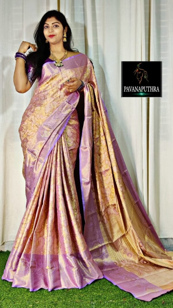 Printed Designer Sarees Pure Kanjivaram Silk Saree